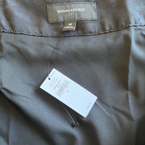 Banana Republic Black Jacquard Wrap Cheetah Animal Print Midi Pareo Skirt Medium - Picture 14 of 15